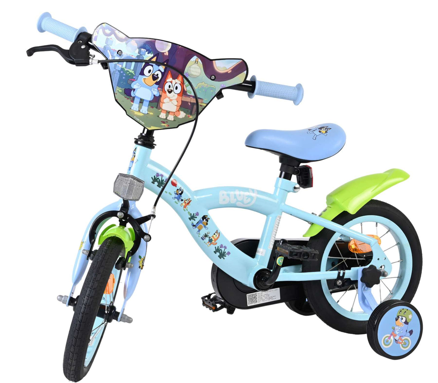 Bluey kinderfiets - uni- 12 inch - blauw