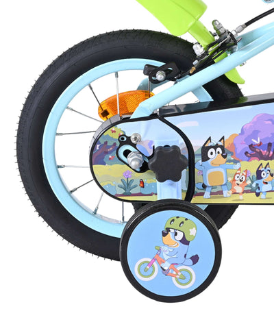 Bluey kinderfiets 12 inch - lichtblauw - twee handremmen