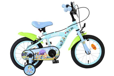 Bluey kinderfiets - 14 inch - lichtblauw - twee handremmen