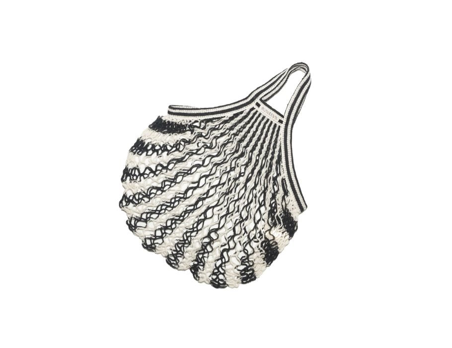 Bo weevil nettas - korte hengsels - biologisch katoen - zwart wit