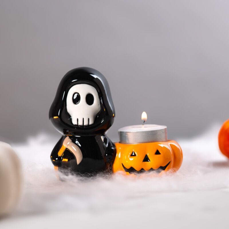 Skull boy waxinelichthouder