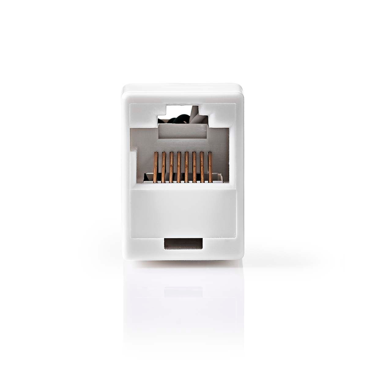 Nedis netwerkkoppeling | cat5 | onafgeschermd | rj45 female | rj45 female | recht | abs | doos - ccgb89005wt