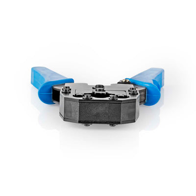 Nedis krimptang | cat5 cat5e cat6 cat6a rj10 rj11 rj45 | snijden strippen tang | abs staal | blauw - ccgb89510bu