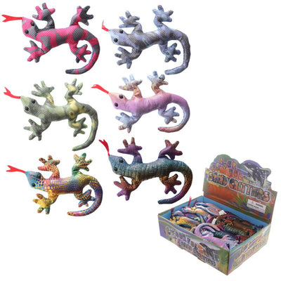 Gekko dierenknuffels zanddieren 15cm