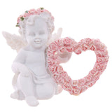 Cherubijn roze rozen hart - afbeelding 2