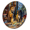 Lisa parker purrlock holmes kat bedrukte klok