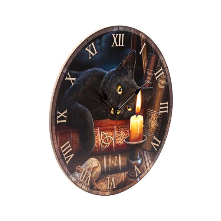 Lisa parker witching hour katten bedrukte klok