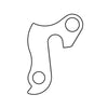 derailleurhanger GH-255 Bulls 60 mm zilver