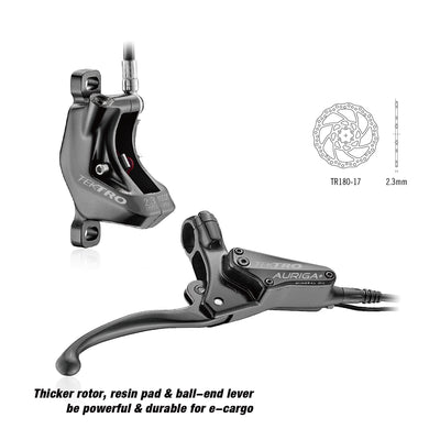 Tektro e-cargo hd-e740 auriga hydraulische schijfremset links 1800mm