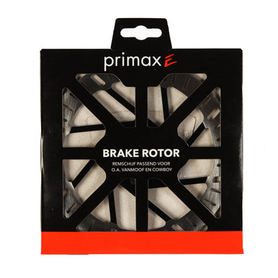 Elvedes primax e remschijf �160mm incl. 6 bouten zwart zilver