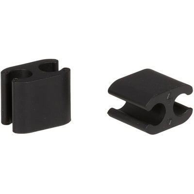 Elvedes kabelclips duo 5,0+4,1mm zwart (10st)