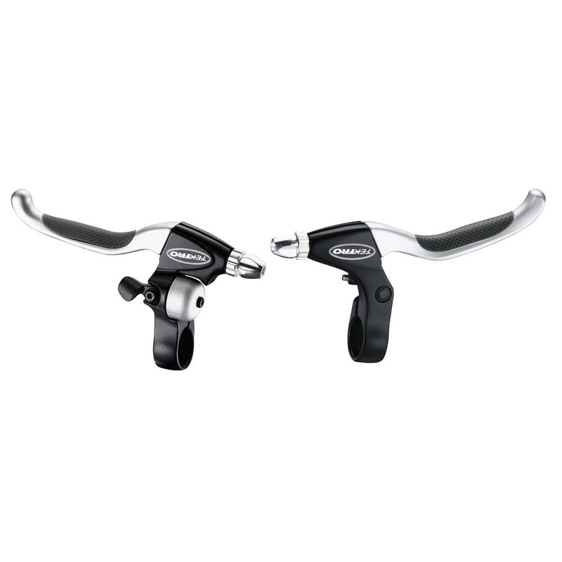 TEKTRO CL530TS+CL533RT Rollerbrake remgreepset 4-vinger zwart satijn met bel (hangverpakking)