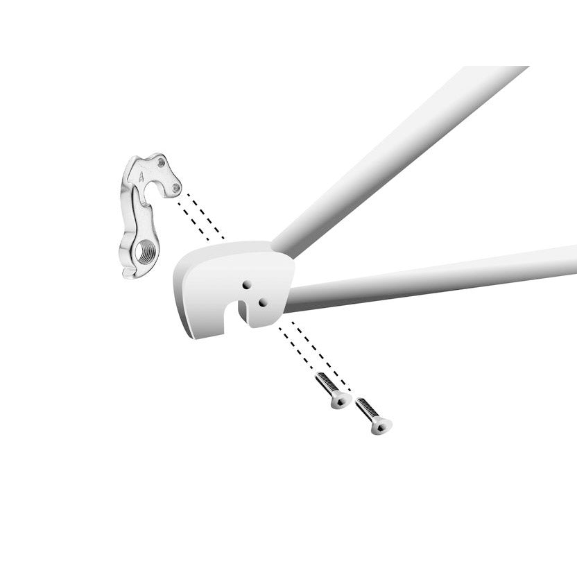 Union derailleurpad GH-043 met schroefset M4x0.7