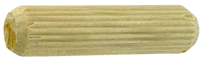 Connex houten deuvel geribbeld 6x30 50st - com900101