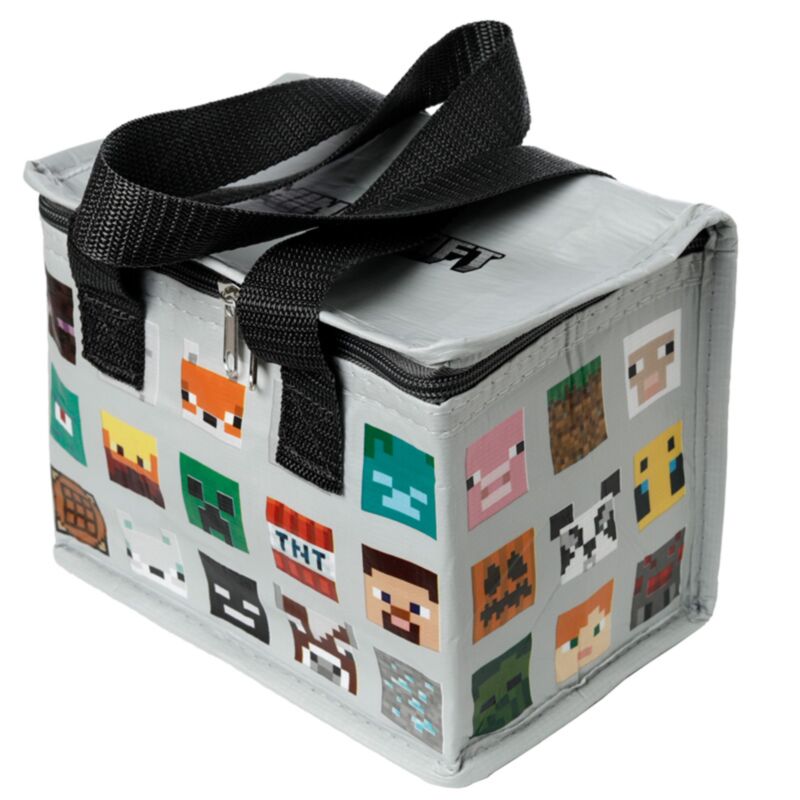 Union minecraft gezichten rpet duurzame koeltas lunchtas