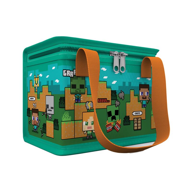 Union minecraft steve alex rpet duurzame koeltas lunchtas