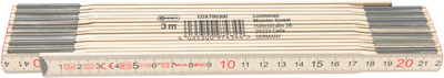Connex vouwmeter 3m hout euro - cox700300