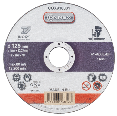 Connex slijpschijf rvs 125mm - cox938031