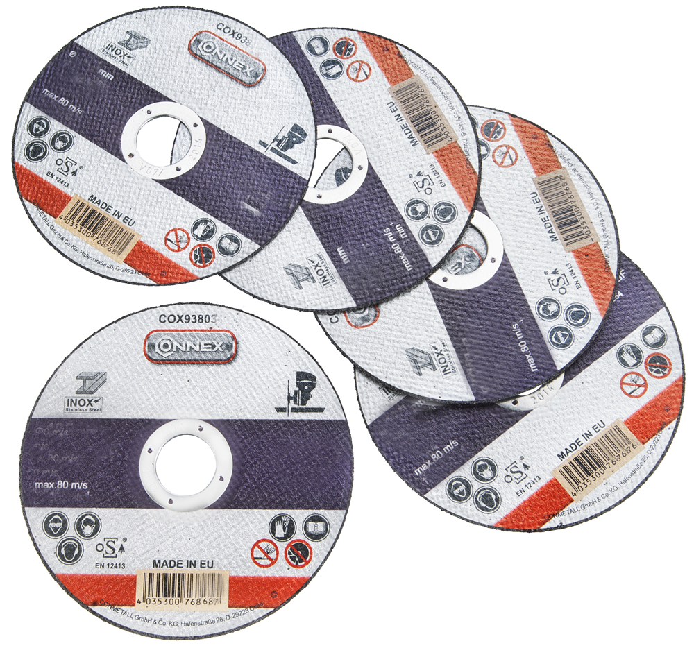Connex set 5x slijpschijf rvs 230mm - cox938038