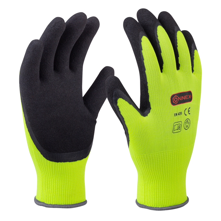 Connex handschoen tuin latex geel gr09 - cox938578