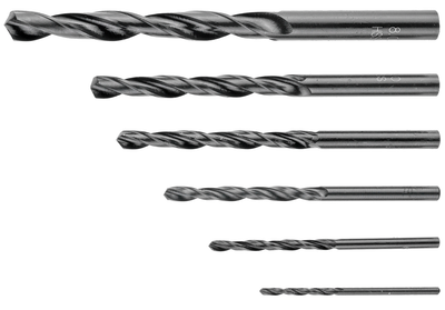 Connex set metaalboren 2-8mm 6dlg blauw - cox972226