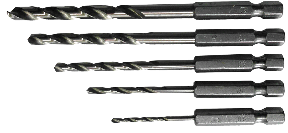 Connex set staalboren 2-6mm 6k 5dlg blauw - cox978205