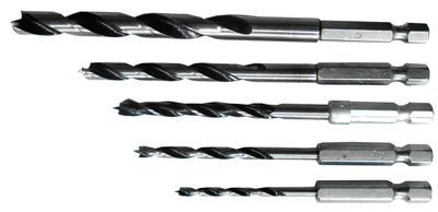 Connex set houtboren 3-8mm 6k 5dlg rood - cox978305