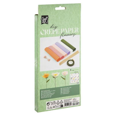 Craft id crepe bloemen knutselset