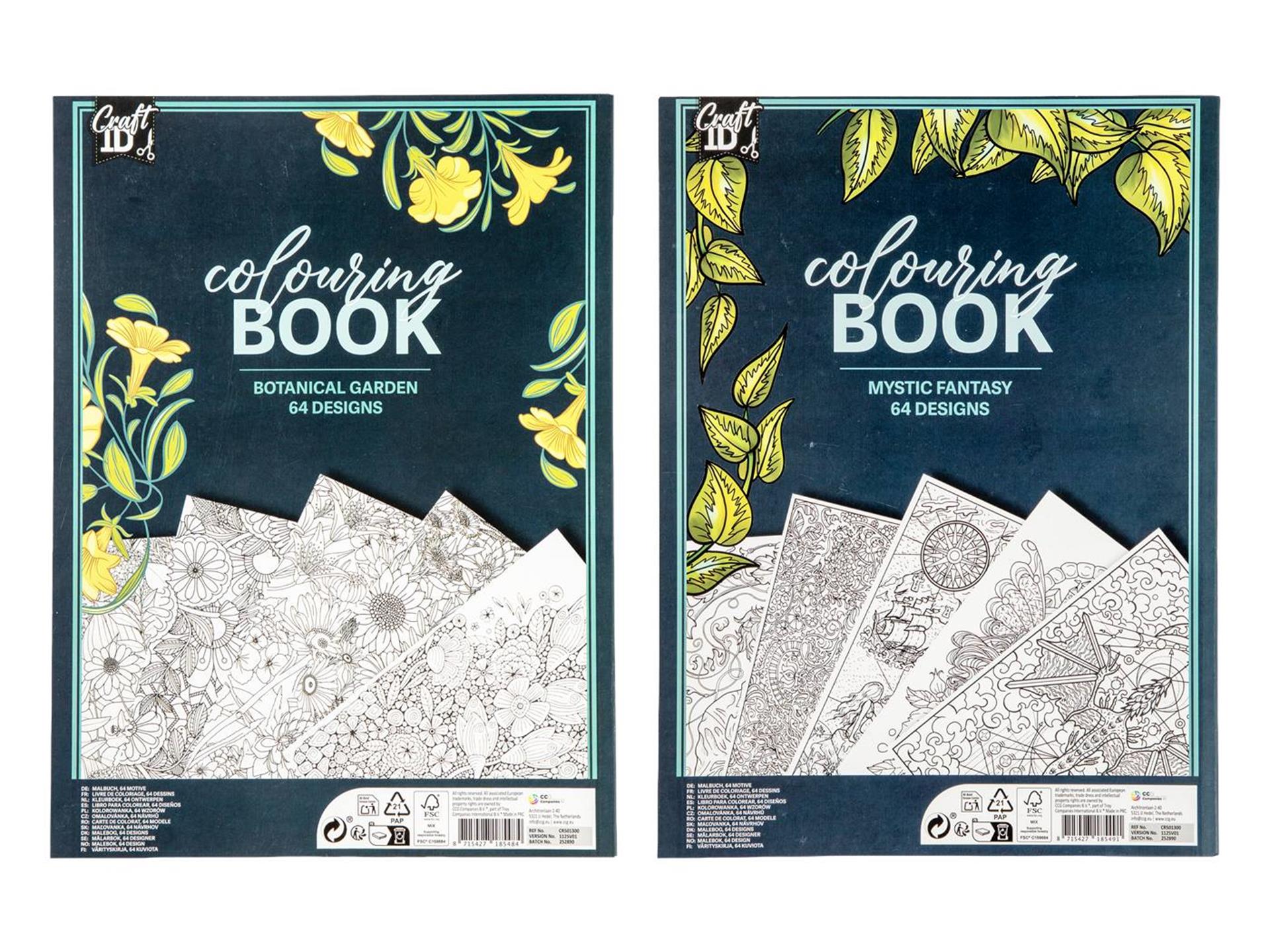 Craft id kleurboek 29,7x22cm, 32 sheets 2ass
