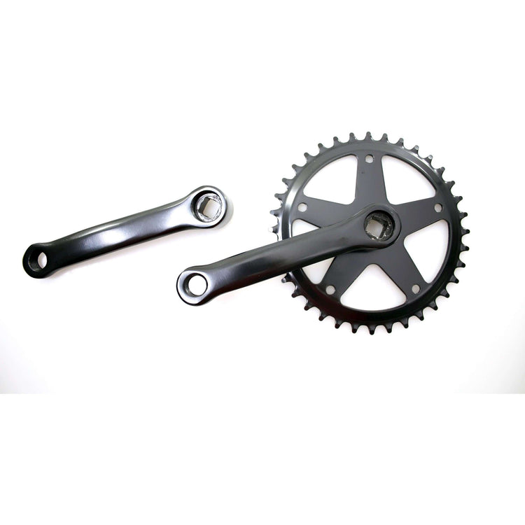 Kgs crankstel 36t 127 mm zwart