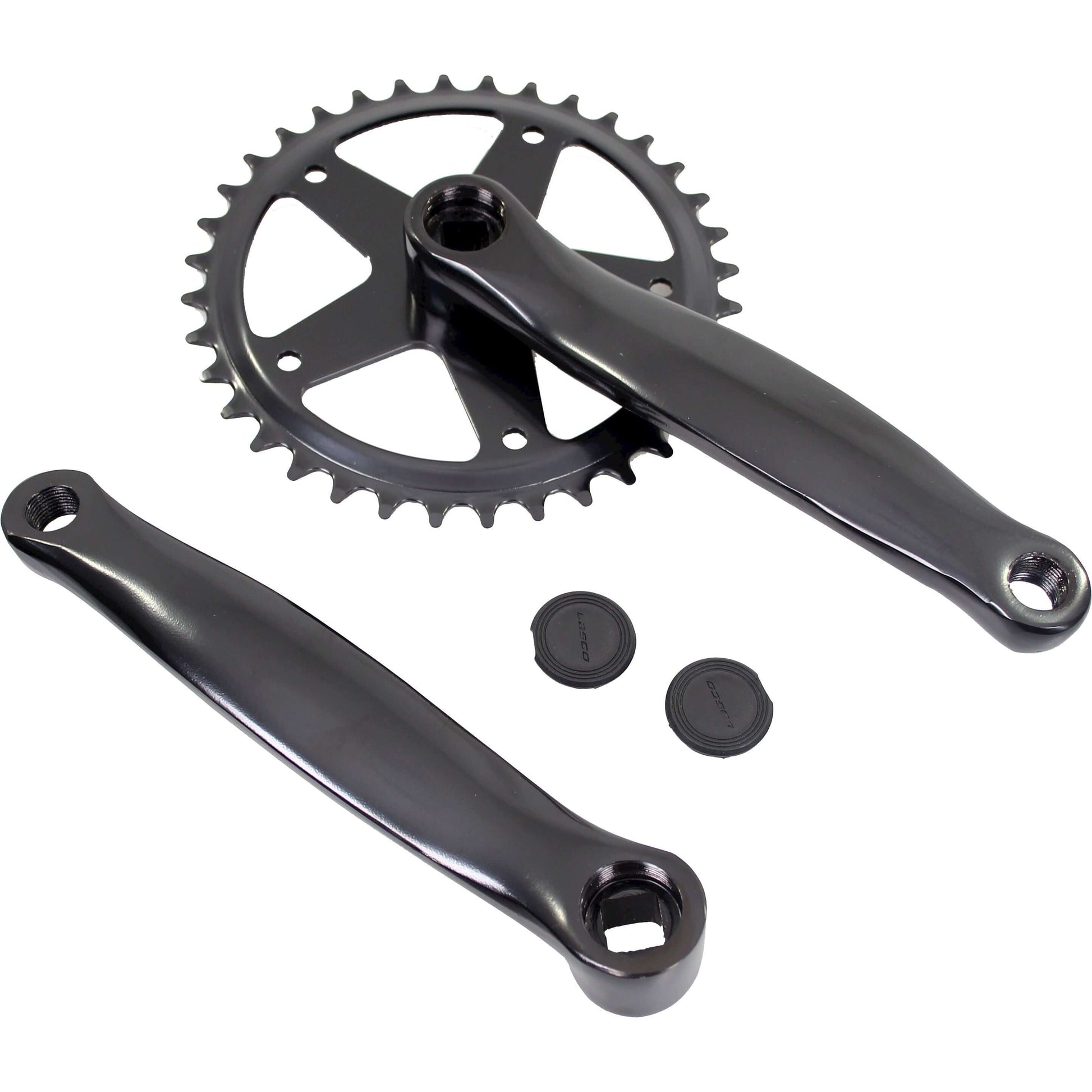 White label crankstel 36t ? 170mm jis alu zwart