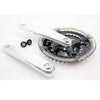 Lasco crankset 24 34 42t zilver zwart verdiept -4mm