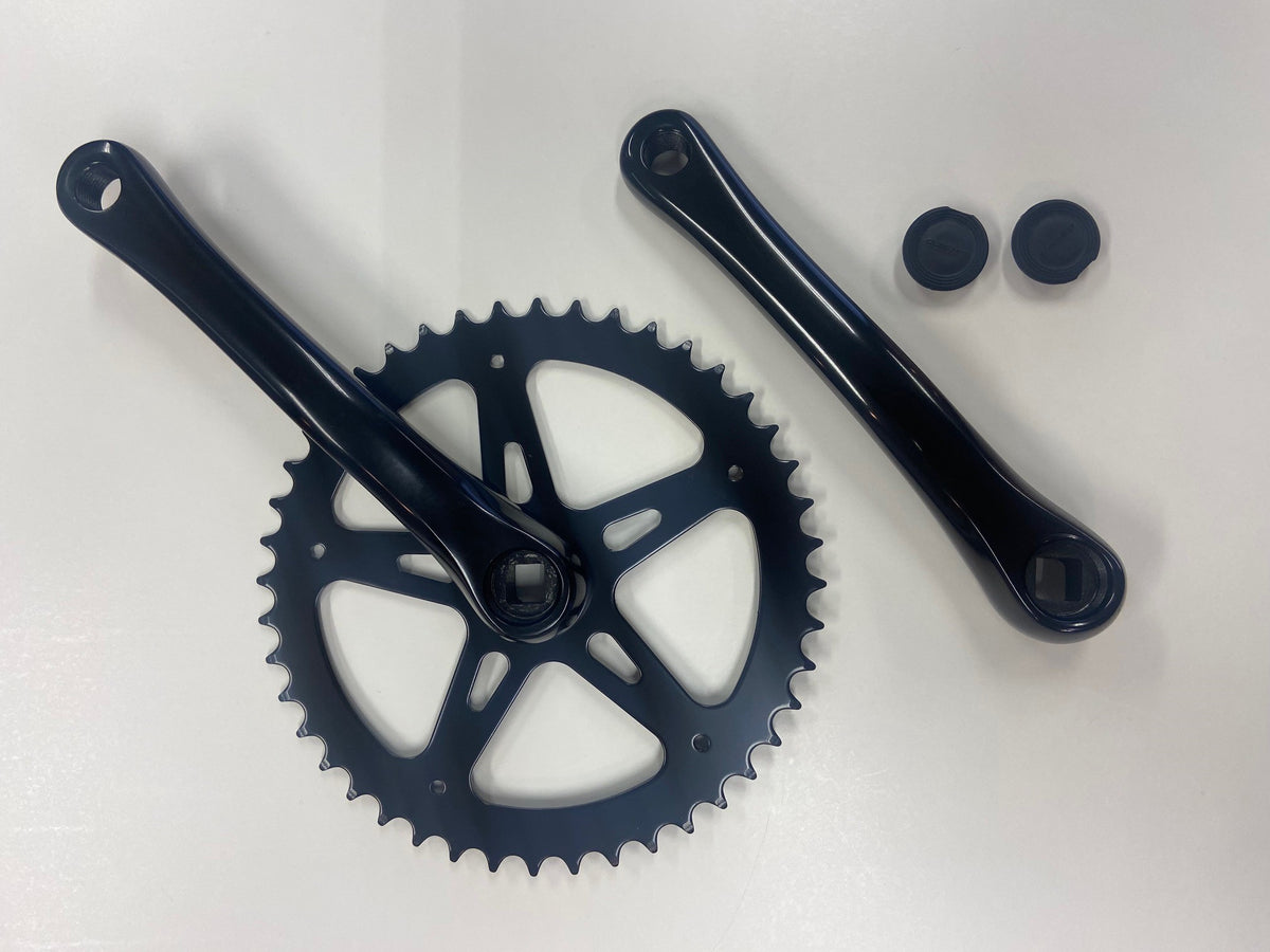 Hzb crankset kettingwiel staal 44t 1 8 + 3 32 170 mm -1 mm zwart