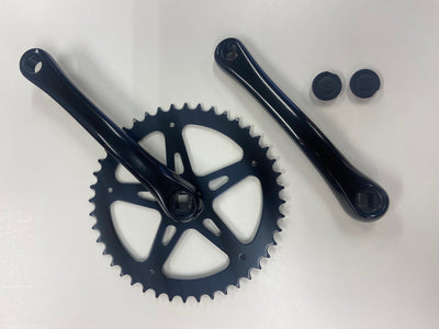 Hzb crankset kettingwiel staal 44t 1 8 + 3 32 170 mm -1 mm zwart