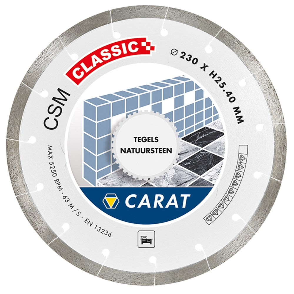 Carat diamantzaagblad ø150x22 csm classic tegels