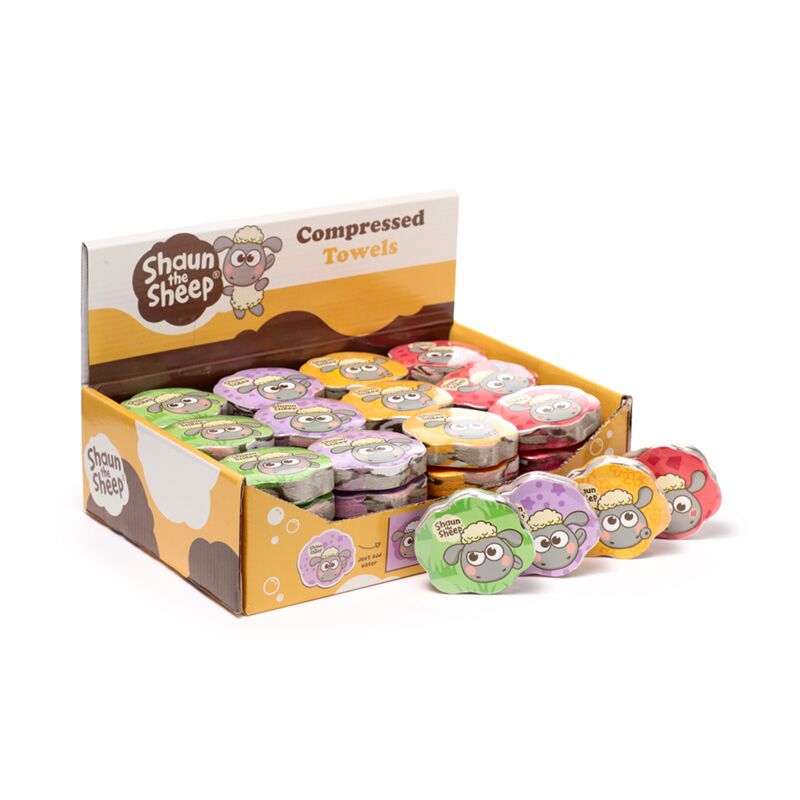 Kawaii shaun het schaap compacte reishanddoek