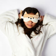Ty relaxeazzz pluche shiba inu rond reiskussen slaapmask - afbeelding 2
