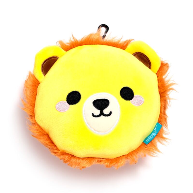Ty relaxeazzz pluche leeuw rond reiskussen slaapmasker
