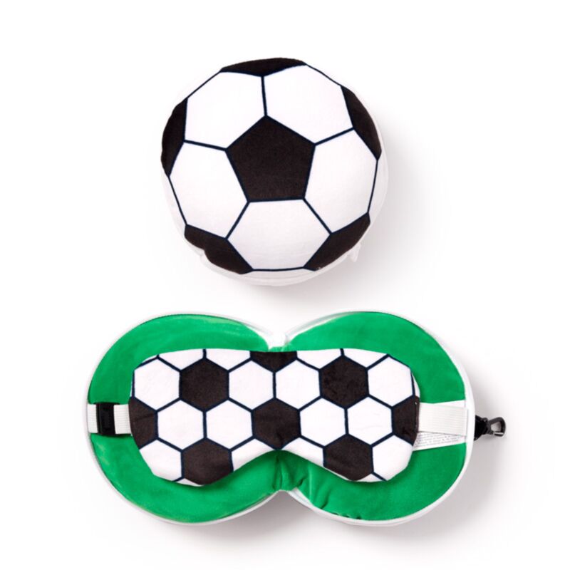 Ty relaxeazzz football rond reiskussen slaapmasker
