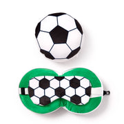 Ty relaxeazzz football rond reiskussen slaapmasker - afbeelding 1