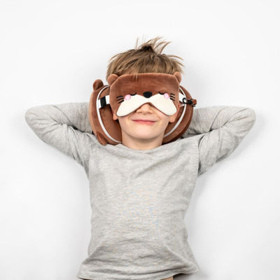 Ty relaxeazzz adoramals henry de otter rond reiskussen slaapmasker
