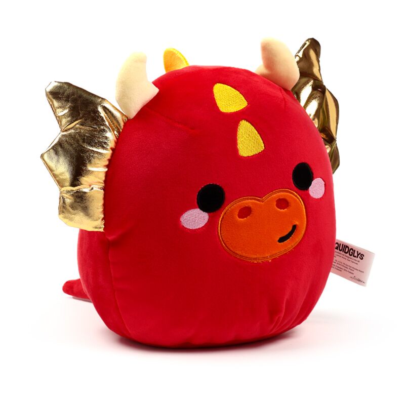 Pluche squidglys roscoe de draak adoramagic