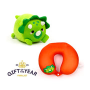 Swapseazzz adorasaurs dinosaurus 2-in-1 pluche reiskussen - afbeelding 1