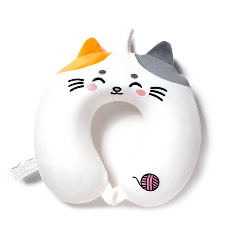 Relaxeazzz lola de kat adoramals pluche memory foam nekkussen