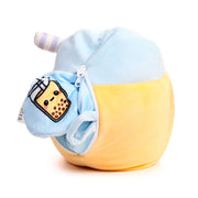 Swapseazzz foodiemals boba de bubble tea 2-in-1 pluche reiskussen - afbeelding 2