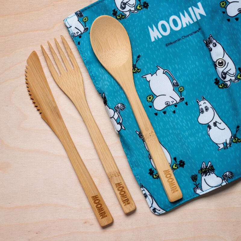 Moomin - 100% natuurlijk bamboe 6-delige bestek set