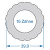 Cycplus cyclus gereedschap power.tool 2-zijdig t16 39.0 t10 27.8