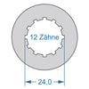 Cycplus cyclus gereedschap power.tool 2-zijdig t8 37.1 t12 24.0
