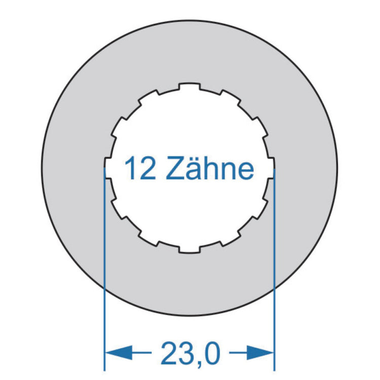 Cycplus cyclus gereedschap power.tool 2-zijdig t16 42.8 z12 23.0