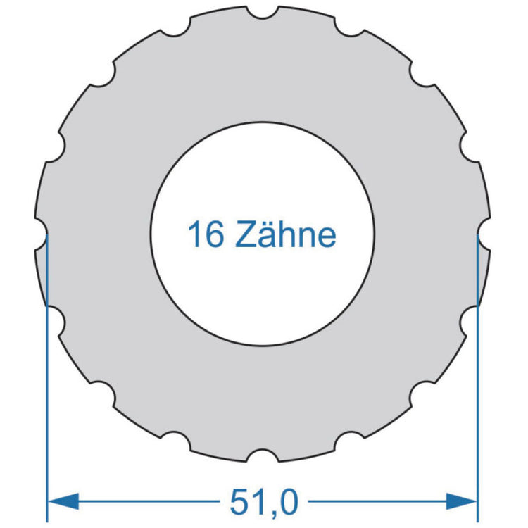 Cycplus cyclus gereedschap power.tool 1-zijdig t16 51.0